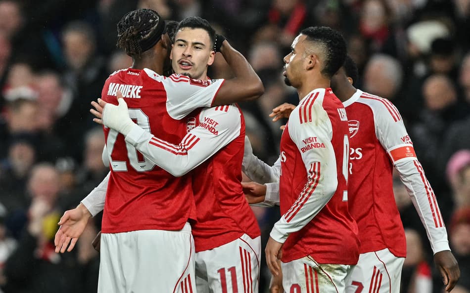 Gabriel Jesus e Gabriel Martinelli brilham na vitória do Arsenal