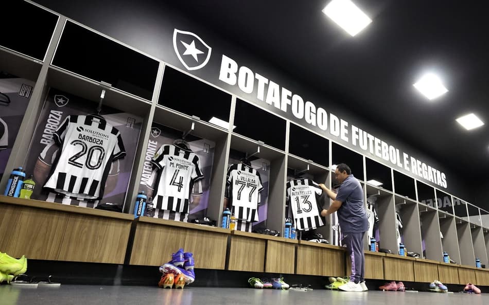 Vestiário do Botafogo para o jogo contra o Nacional Potosí (Foto: Vítor Silva/Botafogo)