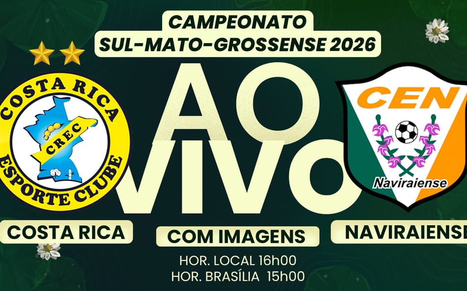 Costa Rica x Naviraiense pela 7ª rodada do Sul-Mato-Grossense (Foto: Arte/ Lance!)
