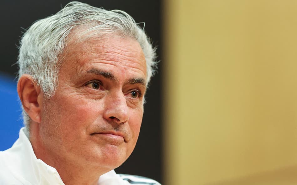 Técnico do Benfica, José Mourinho em coletiva antes de jogo contra o Real Madrid, pela Champions League