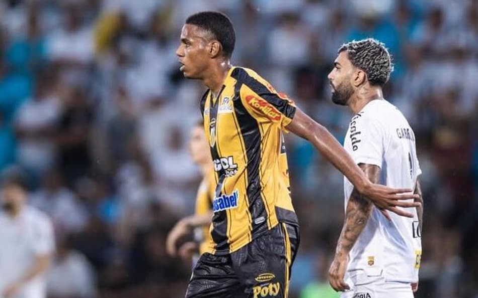 Dantas em Novorizontino x Santos pelo Paulistão 2026 (Foto: Divulgação)