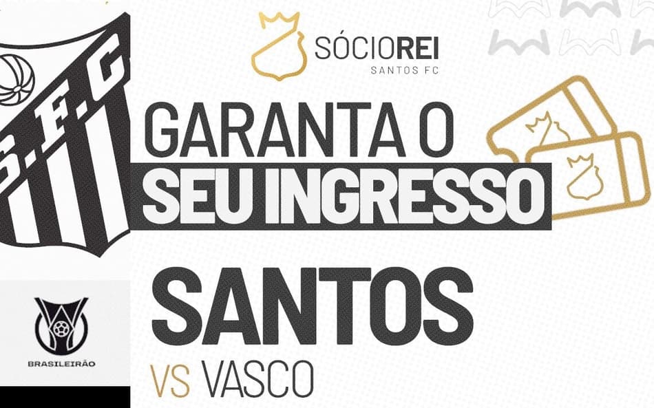 Santos inicia venda de ingressos para jogo contra o Vasco. (Foto: Divulgação/ Santos FC)