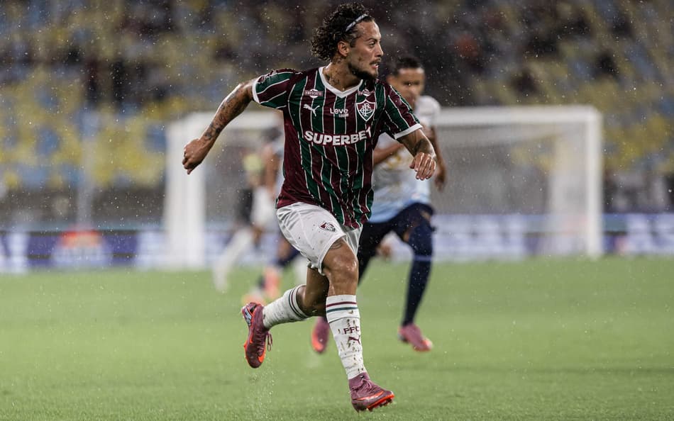 Guga em campo pelo Fluminense na vitória sobre o Maricá, pelo Campeonato Carioca (Foto: Marina Garcia/FFC)