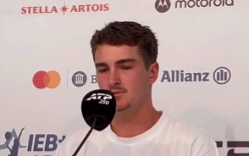 João Fonseca em coletiva de imprensa em Buenos Aires (Reprodução)