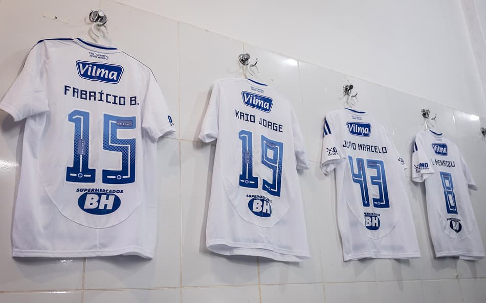 Vestiário do Cruzeiro (Foto: Gustavo Aleixo/Cruzeiro)