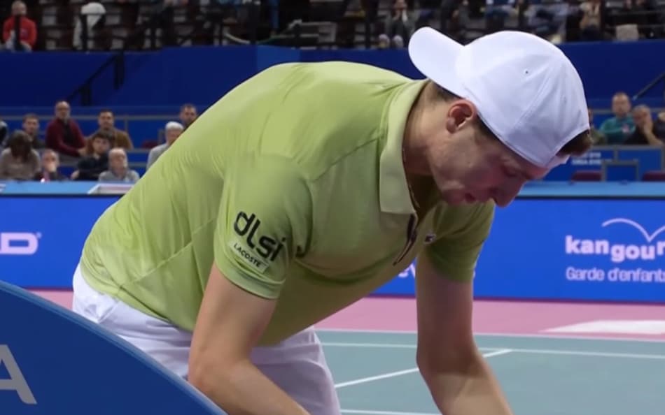 O francês Ugo Hubert foi derrotado em Montpelier (Reprodução)