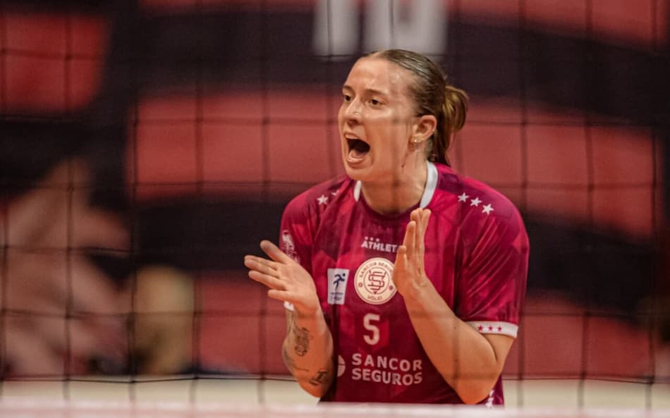 Jaque em Maringá x Sesc RJ Flamengo na Superliga (Foto: Paula Reis/ Flamengo)