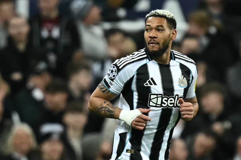 Joelinton marcou um dos gols da vitória do Newcastle pela Champions League (Foto: Paul ELLIS / AFP)