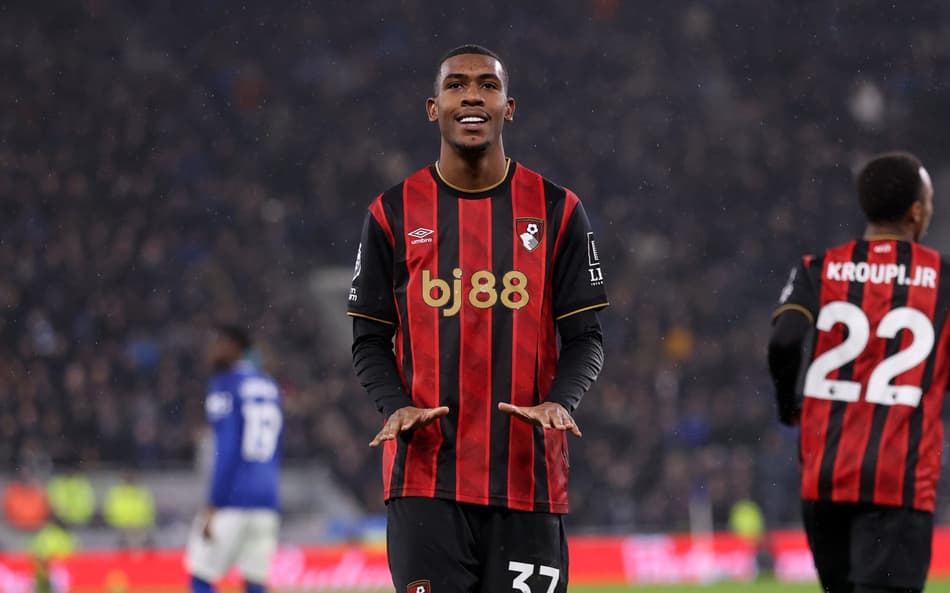 Rayan marcou o gol de empate do Bournemouth sobre o Everton pela Premier League (Foto: Divulgação/Bournemouth)