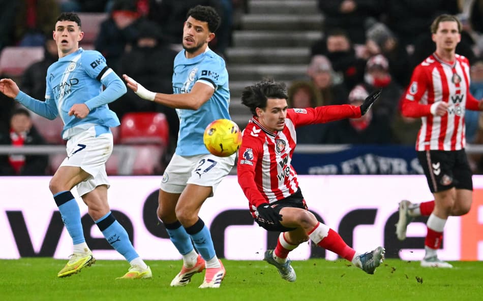 Sunderland x Manchester City pela Premier League (Foto: Andy Buchanan / AFP)
