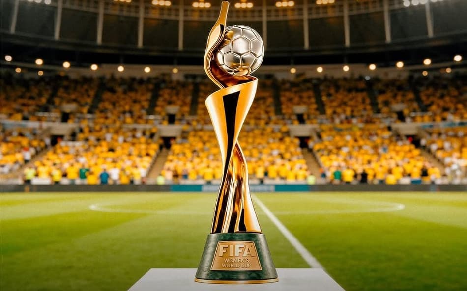 Troféu da Copa do Mundo Feminina de 2027. (Foto: CBF/Divulgação)