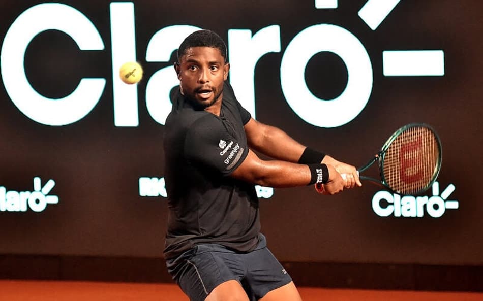 João Lucas Reis em ação no qualifying do Rio Open (Foto: Fotojump)