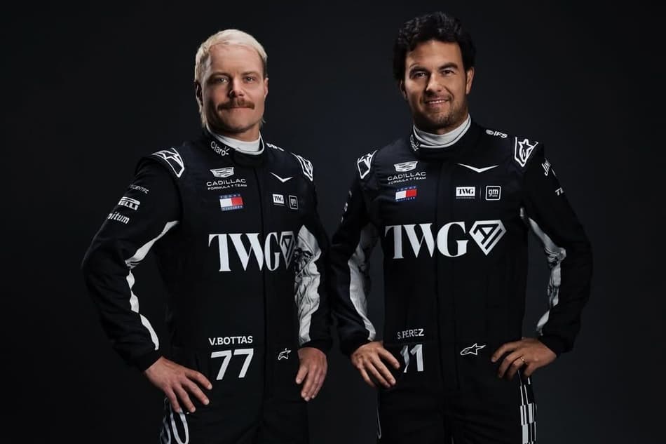 Valtteri Bottas e Sergio Perez são os pilotos da Cadillac na F1 2026 (Foto: Reprodução/Cadillac)