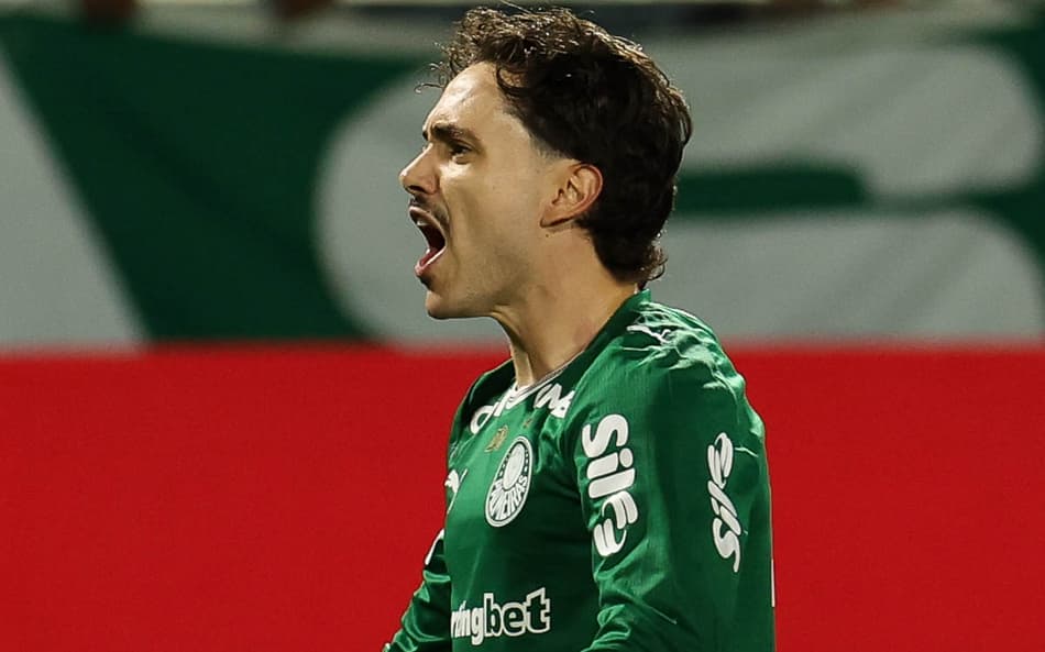 Mauricio marcou o primeiro gol da vitória do Palmeiras (Foto: Cesar Greco/Palmeiras)