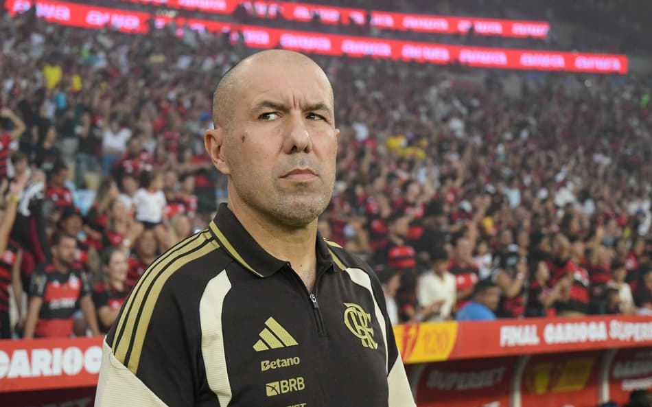 Leonardo Jardim em sua estreia pelo Flamengo (Foto: Clever Felix/TheNews2)