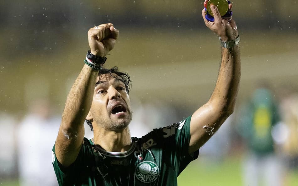 Abel Ferreira comemora título pelo Palmeiras (Foto: Joisel Amaral/ Agif/Gazeta Press)