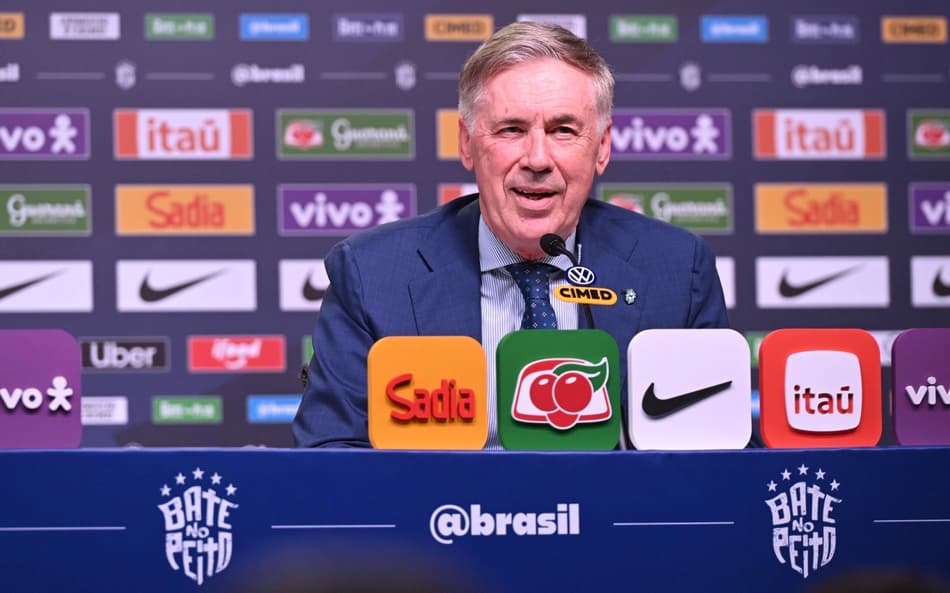 Carlo Ancelotti, técnico da Seleção Brasileira (Foto: (Foto: Alexandre Brum/Agencia Enquadrar/Gazeta Press)
