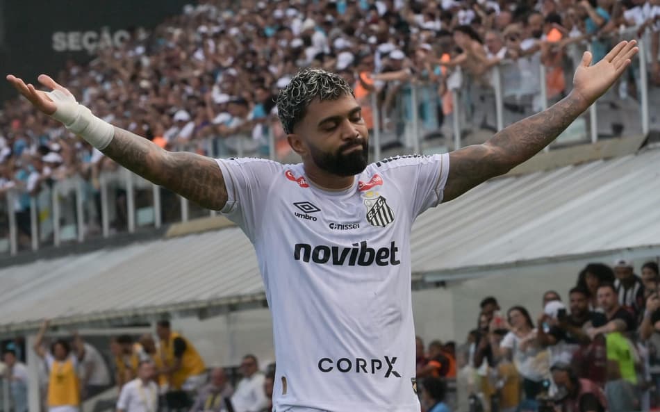 Gabriel Barbosa está emprestado pelo Cruzeiro ao Santos até o final deste ano. (Foto: ota Erre/Agif/Gazeta Press)