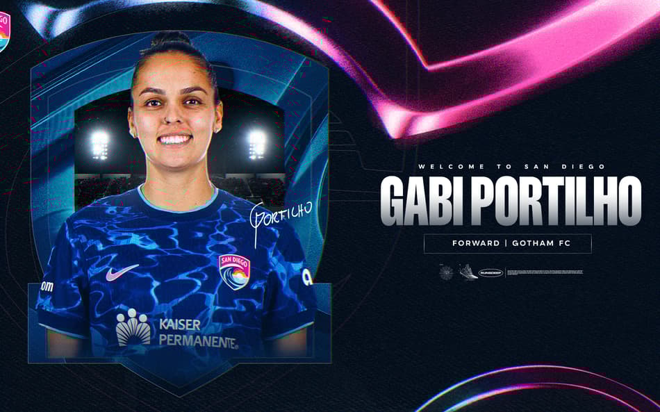 Gabi Portilho é anunciada nova contratação do San Diego Wave. (Divulgação)