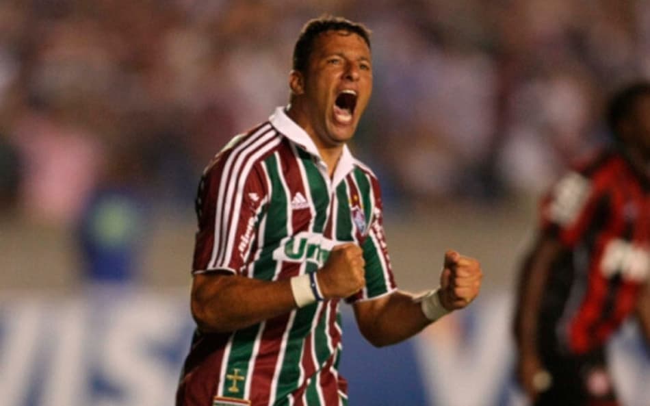 Washington 'Coração Valente' em ação pelo Fluminense (Foto: Cleber Mendes/Lancepress!)