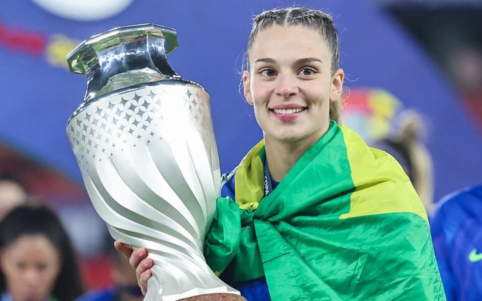 Gio Garbelini foi campeã da Copa América Feminina com a Seleção em 2025. (Lívia Villas Boas / CBF)