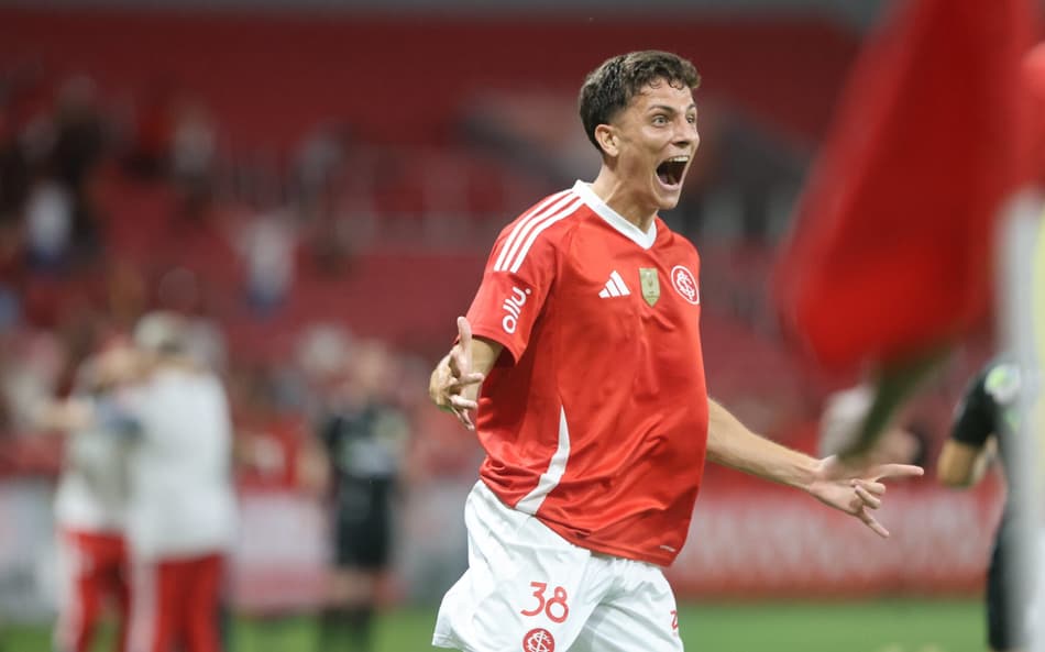 Diego Coser, comemora gol do Internacional