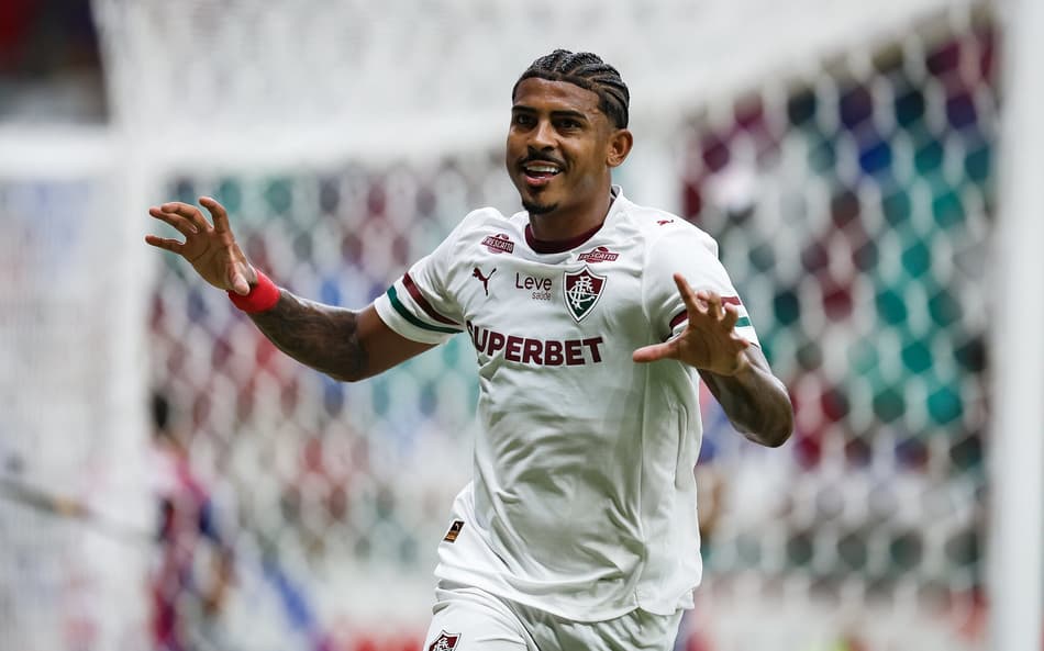 John Kennedy comemora gol contra o Bahia (Foto: MARCELO GONÇALVES / FLUMINENSE F.C.)