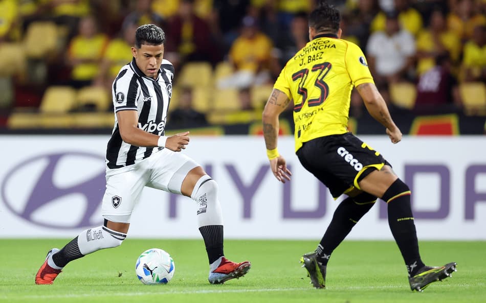 Matheus Martins fez o gol do Botafogo em Guayaquil (Foto: Vítor Silva/Botafogo)