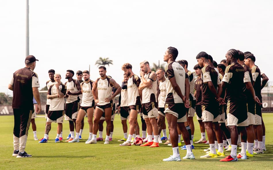 Elenco flamengo treino