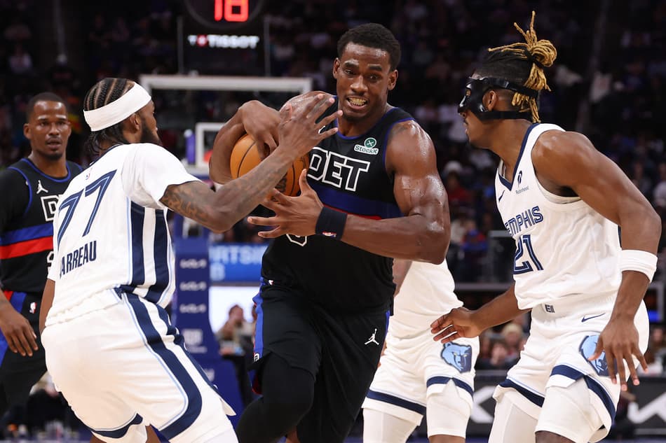 Memphis Grizzlies x Detroit Pistons pela NBA 2025/2026 (Foto: Gregory Shamus/Getty Images)
