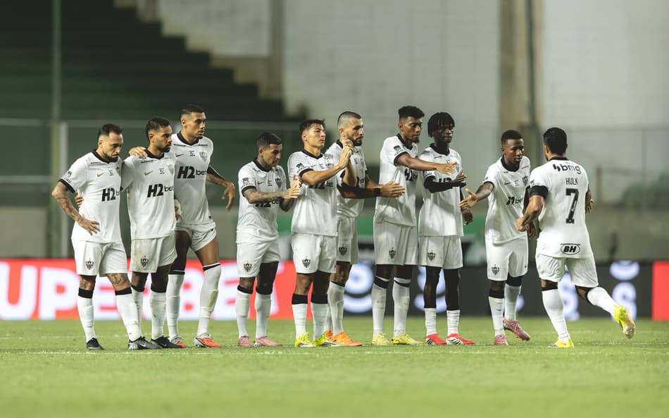Jogadores do Atlético contra o América (Foto: Pedro Souza / Atlético)