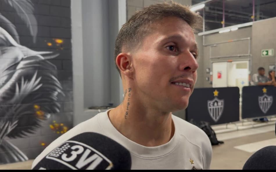 Bernard após Atlético x São Paulo (Foto: Artur Henrique / Lance!)