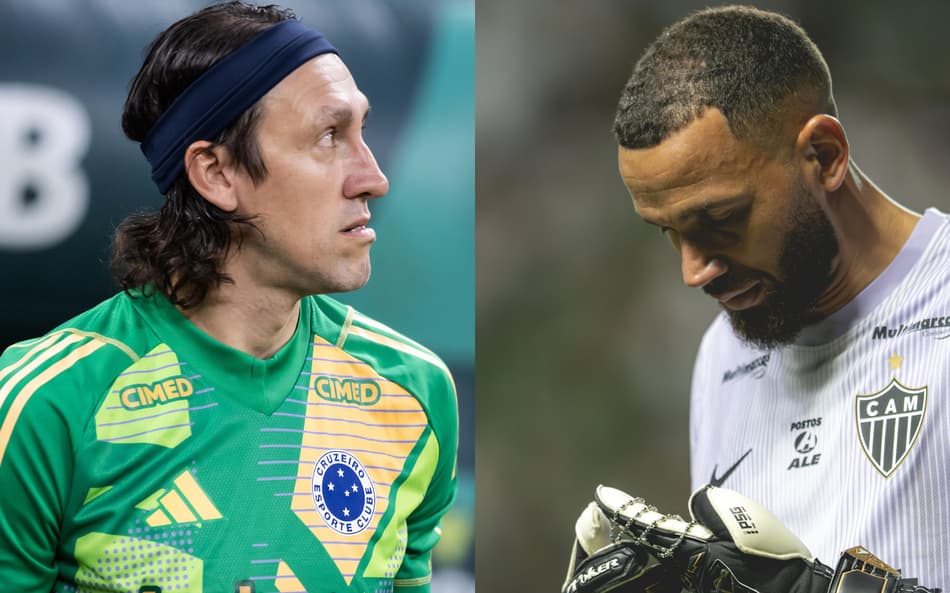 Cássio e Everson (Foto: Gustavo Aleixo/Pedro Souza)