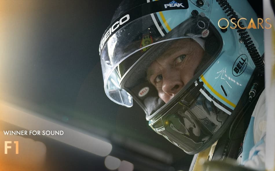 F1 o filme venceu o Oscar 2026 na categoria de Melhor Som (Foto: Reprodução/X/@TheAcademy)