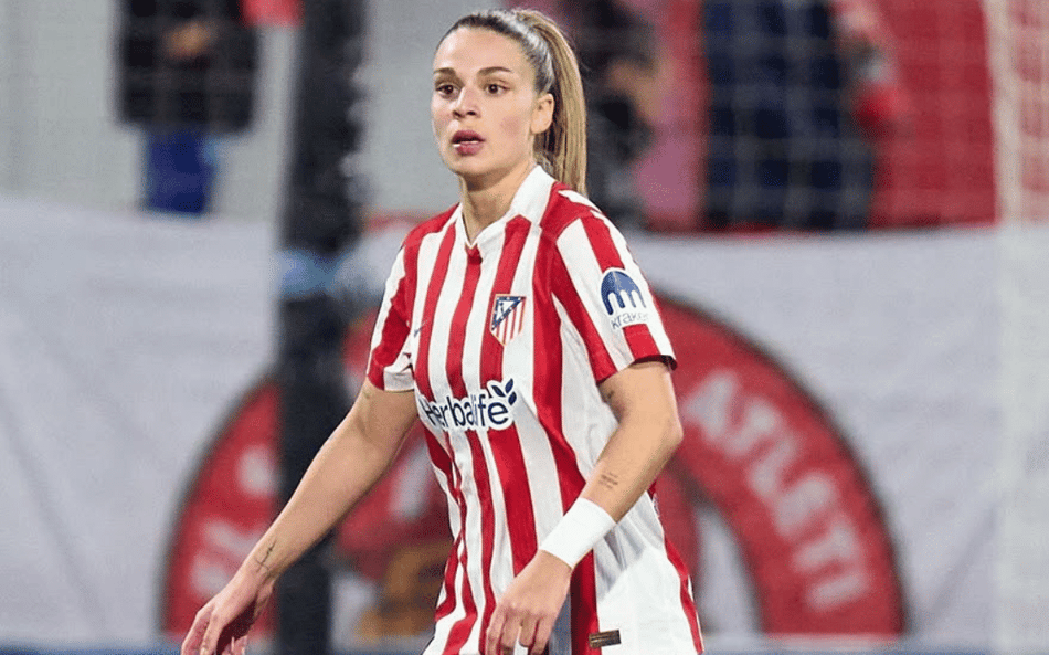 Gio Garbelini defende o Atlético de Madrid. (Foto: Atletico/Divulgação)