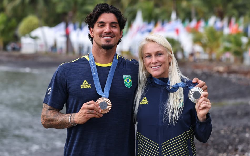 Gabriel Medina e Tatiana Weston-Webb
