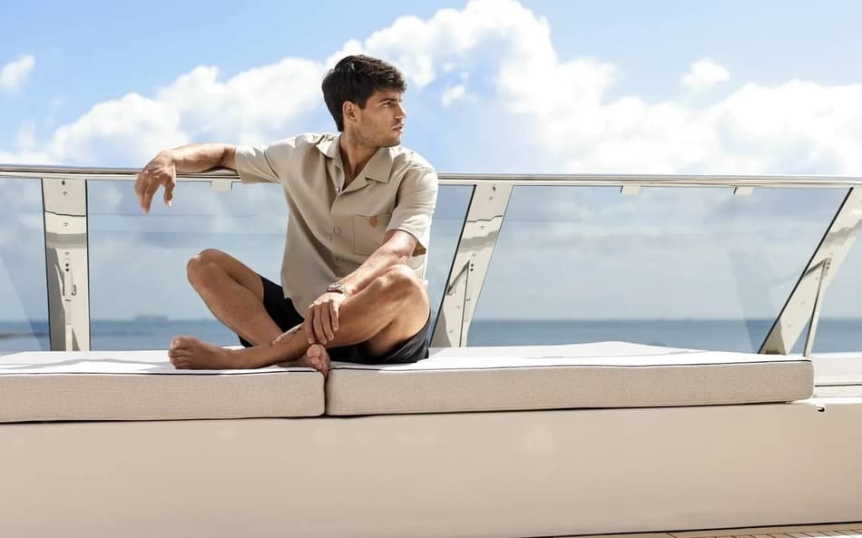 Alcaraz é dono de iate de mais de US$ 9 milhões (Reprodução)