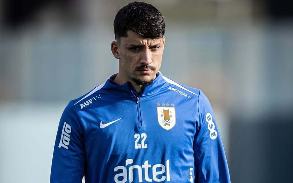 Uruguai, de Joaquín Piquerez, pode garantir vaga na próxima Copa (Foto: Divulgação/Seleção Uruguaia)