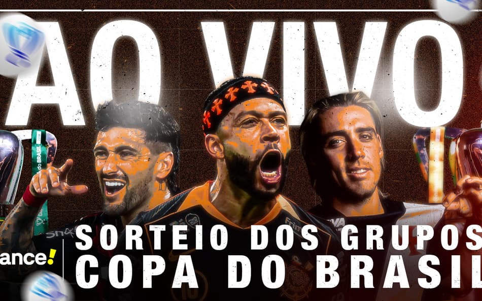 Live do sorteio da Copa do Brasil 2026 (Foto: equipe de arte)