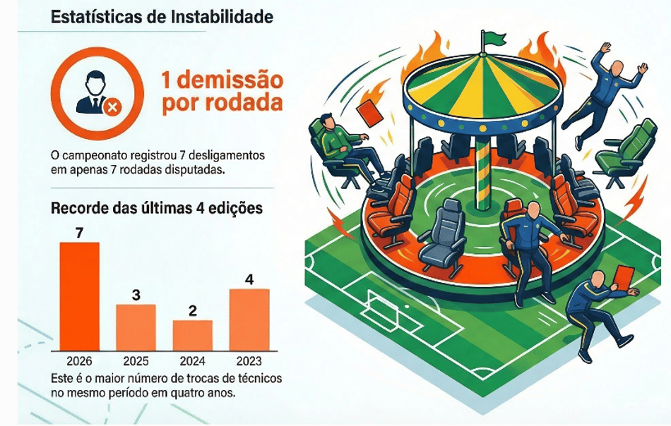 Técnicos do brasileirão demitidos