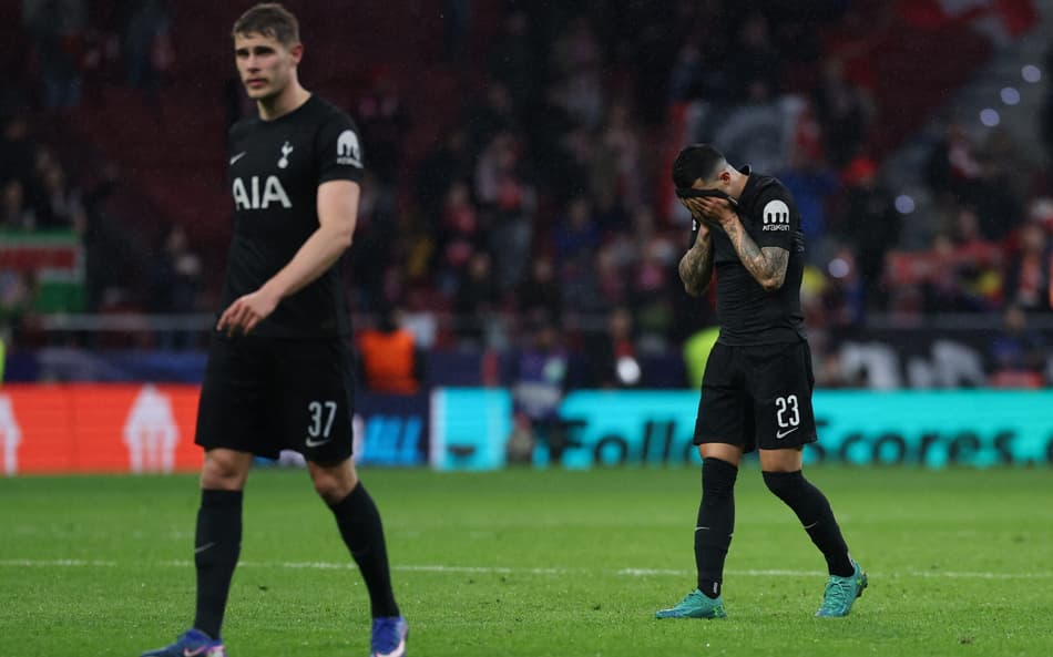 O Tottenham foi goleado por 5 a 2 pelo Atlético de Madrid na Champions League (Foto: Thomas COEX / AFP)
