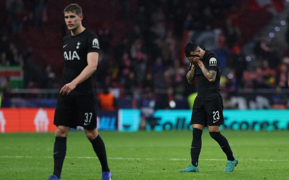 O Tottenham foi goleado por 5 a 2 pelo Atlético de Madrid na Champions League (Foto: Thomas COEX / AFP)