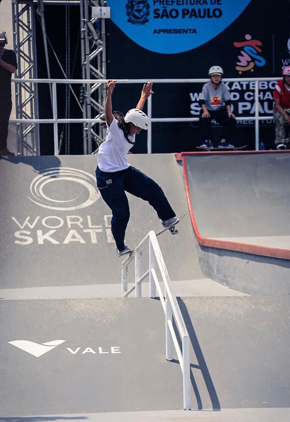 Maria Lúcia avançou para as quartas na 31ª colocação (Foto: Rodrigo Lima/CBSk)