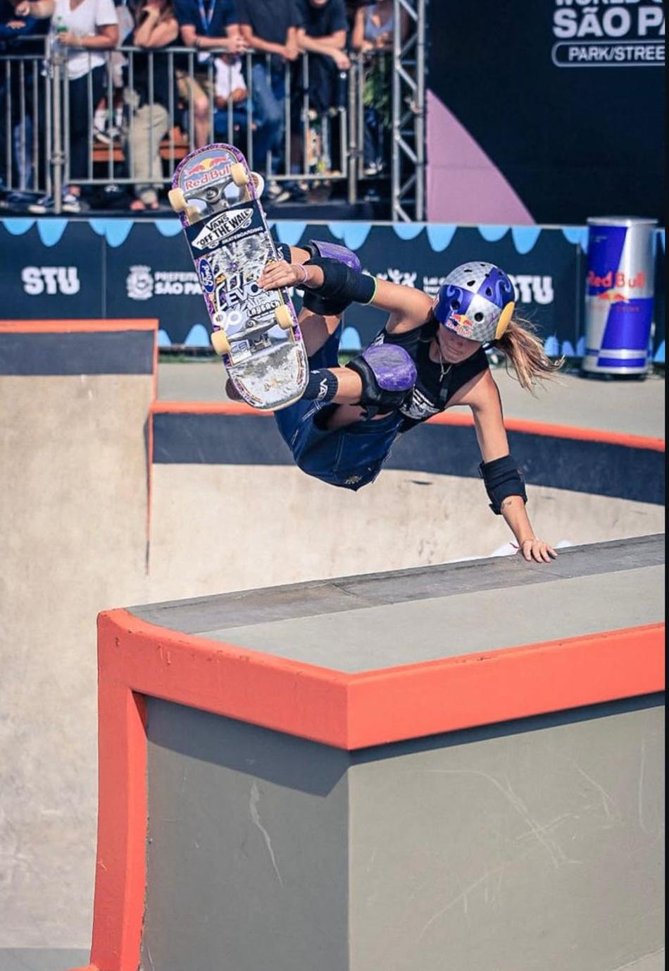 Yndiara Asp também avançou para as quartas de final do park feminino (Foto: Rodrigo Lima/CBSk)