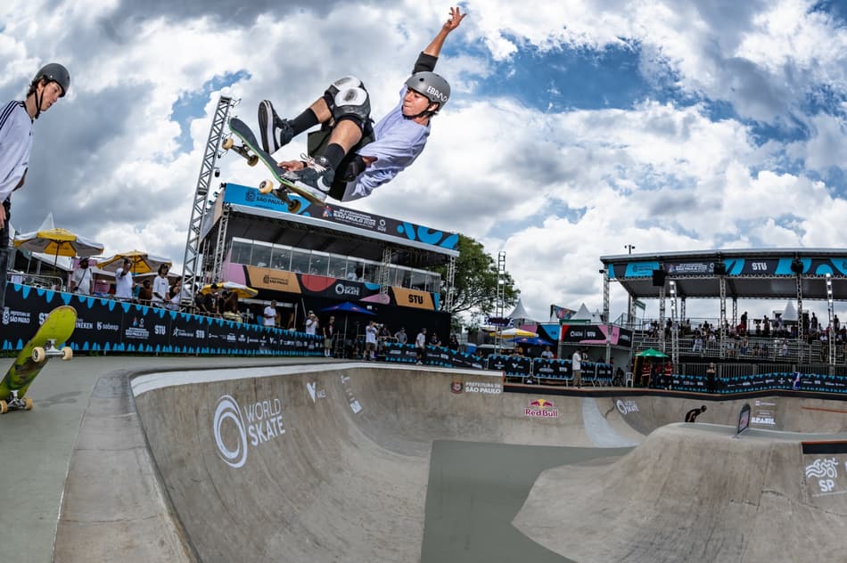 Luigi Cini, com a nota 88, foi o melhor brasileiro do dia no park masculino (Foto: Pablo Vaz/STU)