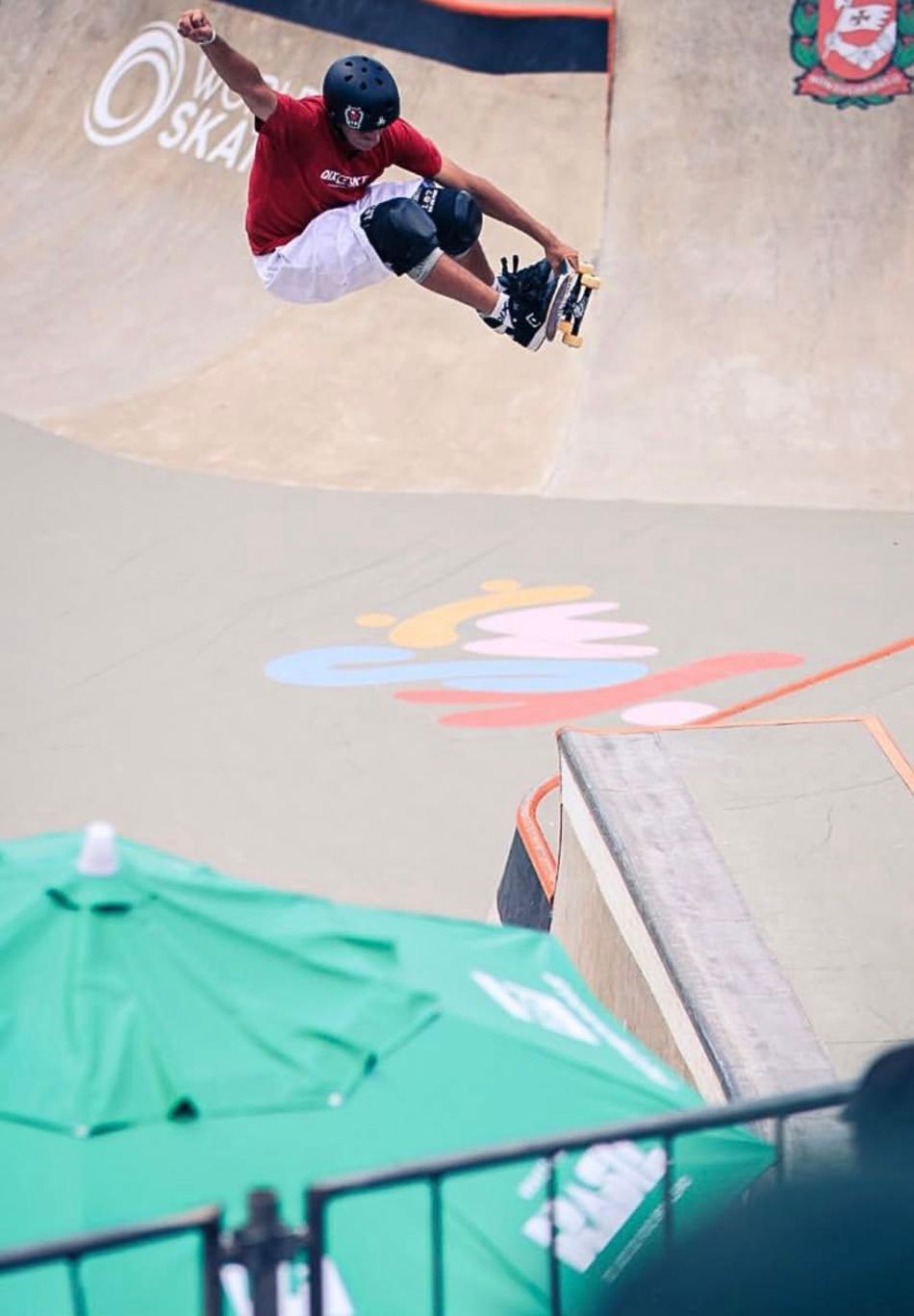 Dan Sabino, segundo melhor desempenho do dia entre os brasileiros no park masculino (Foto: Rodrigo Lima/CBSk)