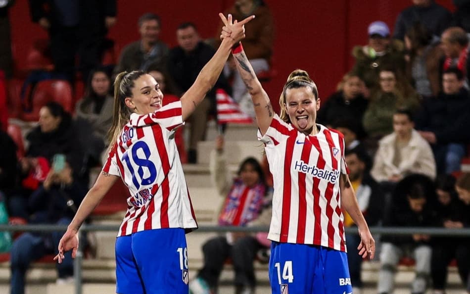 Gio comemora gol pelo Atlético de Madrid contra o Tenerife. (Divulgação)