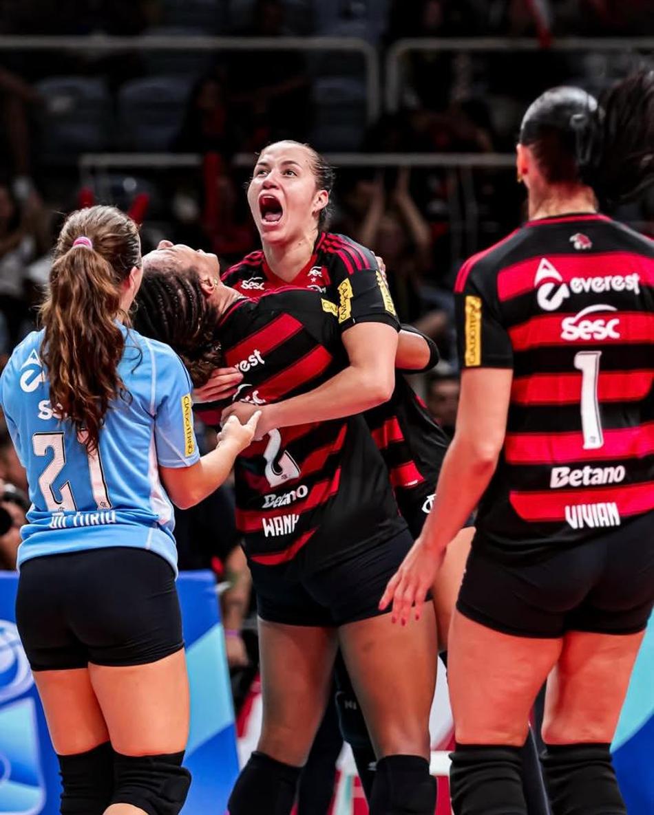 Sesc RJ Flamengo na Superliga Feminina 2025/2026 (Foto: Vitória Antunes/Sesc Flamengo)
