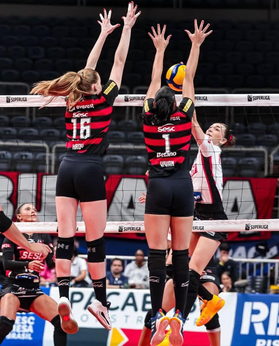 Sesc RJ Flamengo na Superliga Feminina 2025/2026 (Foto: Vitória Antunes/Sesc Flamengo)