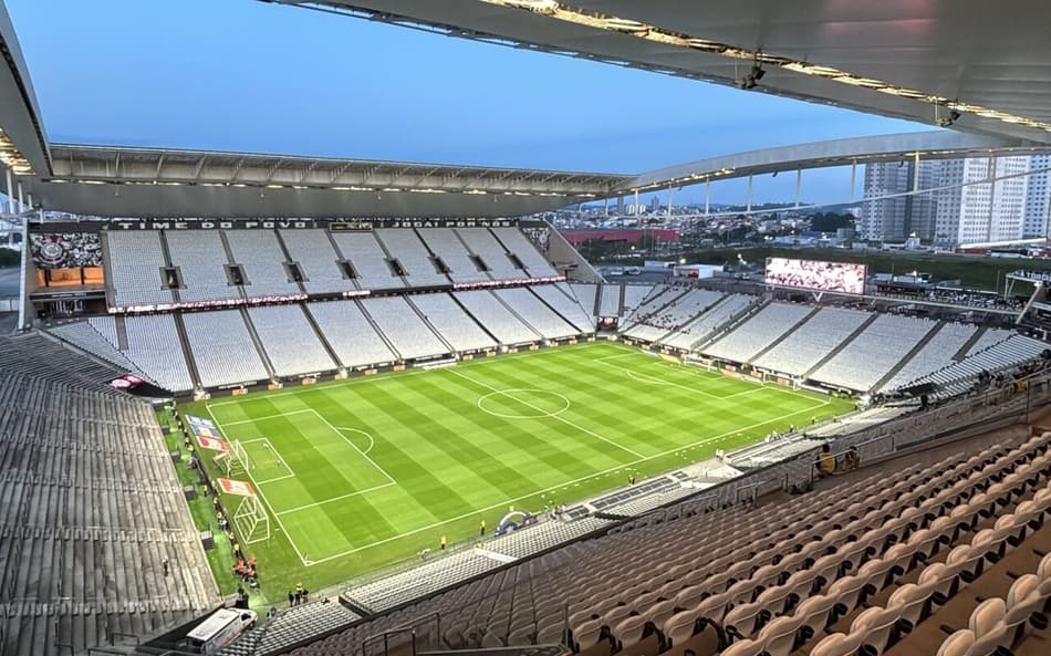 Neo Quimica Arena antes de Corinthians e Flamengo (Foto: Vinícius Harfush/ Lance!)